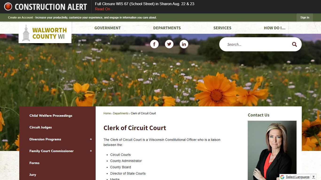 Clerk of Circuit Court | Walworth County, WI